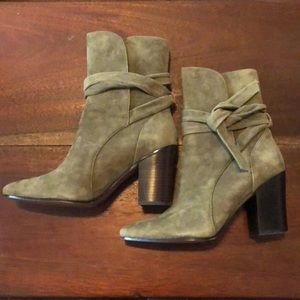 Banana Republic Olive Suede Boots